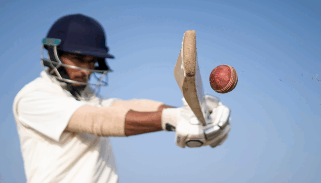 Sports vision cricket player image