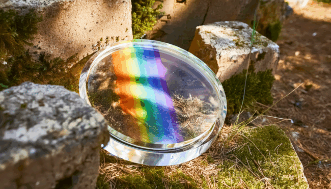 image if a prism lens